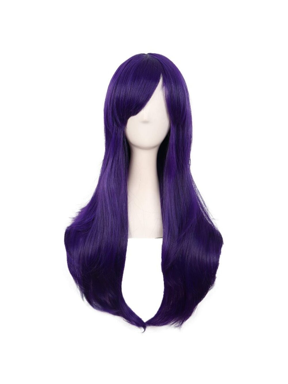 Women's Dark Purple 28" 70cm Long Curly Ends Costume Cosplay Modern Hair Wig